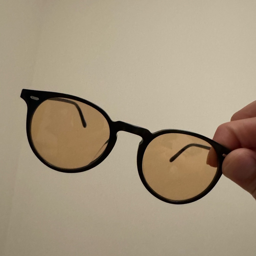 Black Sunglasses with Brown Lenses